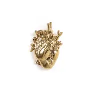 SELETTI - Love In Bloom Porcelain Heart Vas Guld