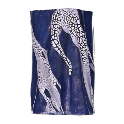 Vas Swirly 18,5 cm Blå