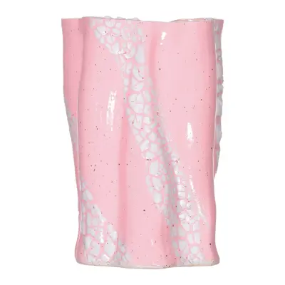 Vas Swirly 18,5 cm Rosa