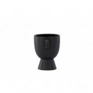VENTURE DESIGN Cent-kruka, w. 2 handtag - mattsvart stengods (20x14x18)