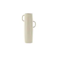 VENTURE DESIGN Cent vas, w. 2 handtag - beige/svarta prickar stengods (19x13x41)