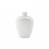 VENTURE DESIGN Cent vas, rund - benvit stengods (24x24x33)