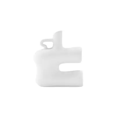 VENTURE DESIGN Dity vas, w. 1 handtag - vitt stengods (18x7x19H)