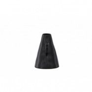 VENTURE DESIGN Ovy vas, w. 1 handtag - mattsvart stengods (14x13x17H)