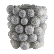 VILLA COLLECTION Molde vas/&ouml;verdrag, rund - ballad bl&aring; stengods