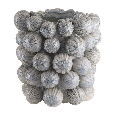 VILLA COLLECTION Molde vas/överdrag, rund - ballad blå stengods