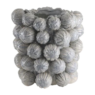 VILLA COLLECTION Molde vas/överdrag, rund - ballad blå stengods