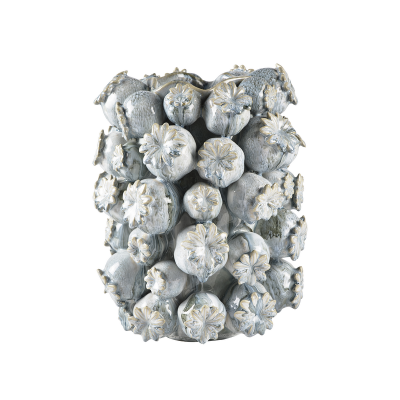 VILLA KOLLEKTION Elha vas/överdrag, rund - ballad blå stengods