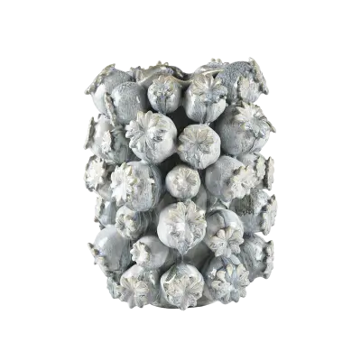 VILLA KOLLEKTION Elha vas/överdrag, rund - ballad blå stengods