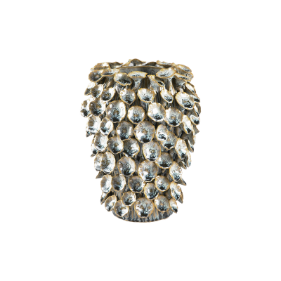 VILLA KOLLEKTION Stren vas, rund - blå/brun stengods