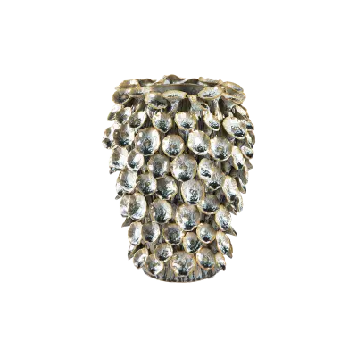 VILLA KOLLEKTION Stren vas, rund - blå/brun stengods