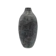 VILLA KOLLEKTION Torden vas, rund - m&ouml;rkgr&aring;tt/svart j&auml;rn