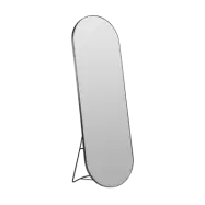 VILLAKAMLING Vasto golv/v&auml;ggspegel, oval - spegelglas och svart j&auml;rn