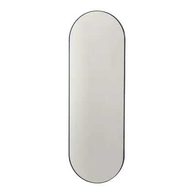 VILLAKAMLING Vasto väggspegel, oval - spegelglas och svart järn