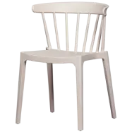 WOOOD BLISS TRÄDGÅRDSSTOL MED STANG I ORGANISK FIBER, OFF WHITE MELANGE