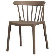 WOOOD BLISS TRÄDGÅRDSSTOL MED STÄNGER ORGANISK FIBER BRUN MELANGE