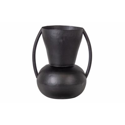 WOOOD EXCLUSIVE Siep vas, m. handtag, rund - svart järn