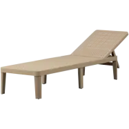 WOOOD JJinte solsäng, justerbar 4 lägen -äkta polypropen