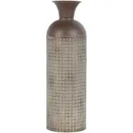 WOOOD Kari dekorativ vas, rund - brunt järn (H:60)