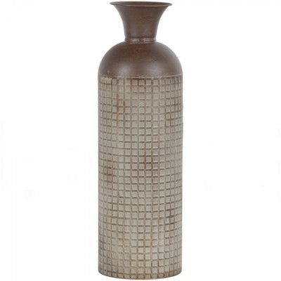 WOOOD Kari dekorativ vas, rund - brunt järn (H:60)