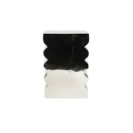 ZUIVER Curves pall, rektangulär - blank silver aluminium (21x30)