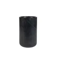 ZUIVER Fajen vas, rund - svart marmor